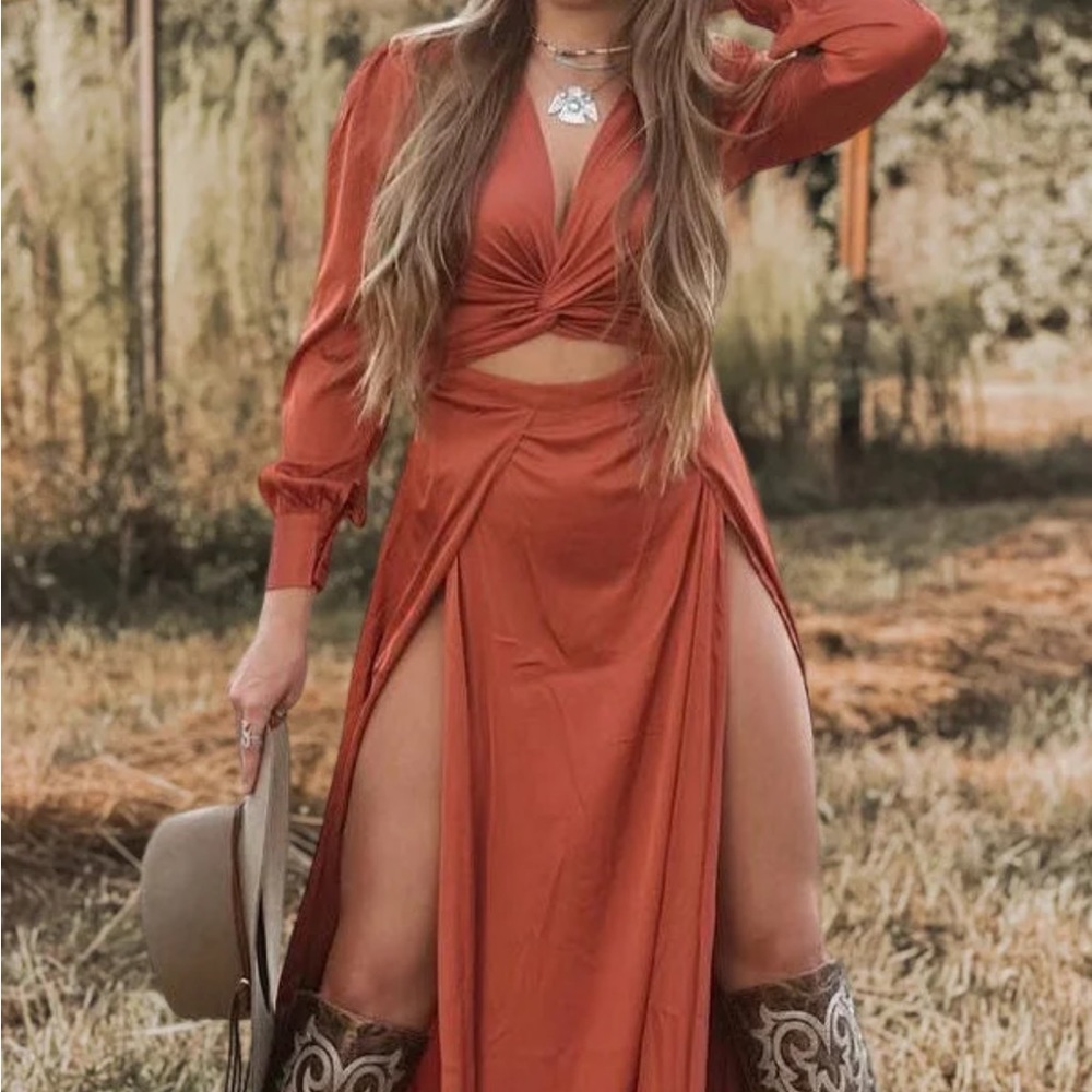 Long Slit Maxi Dress